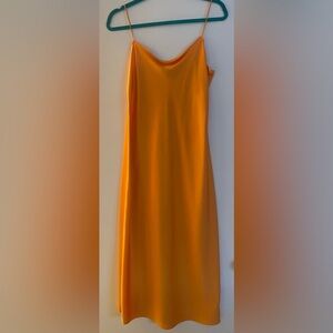 JCrew Orange Slip Dress